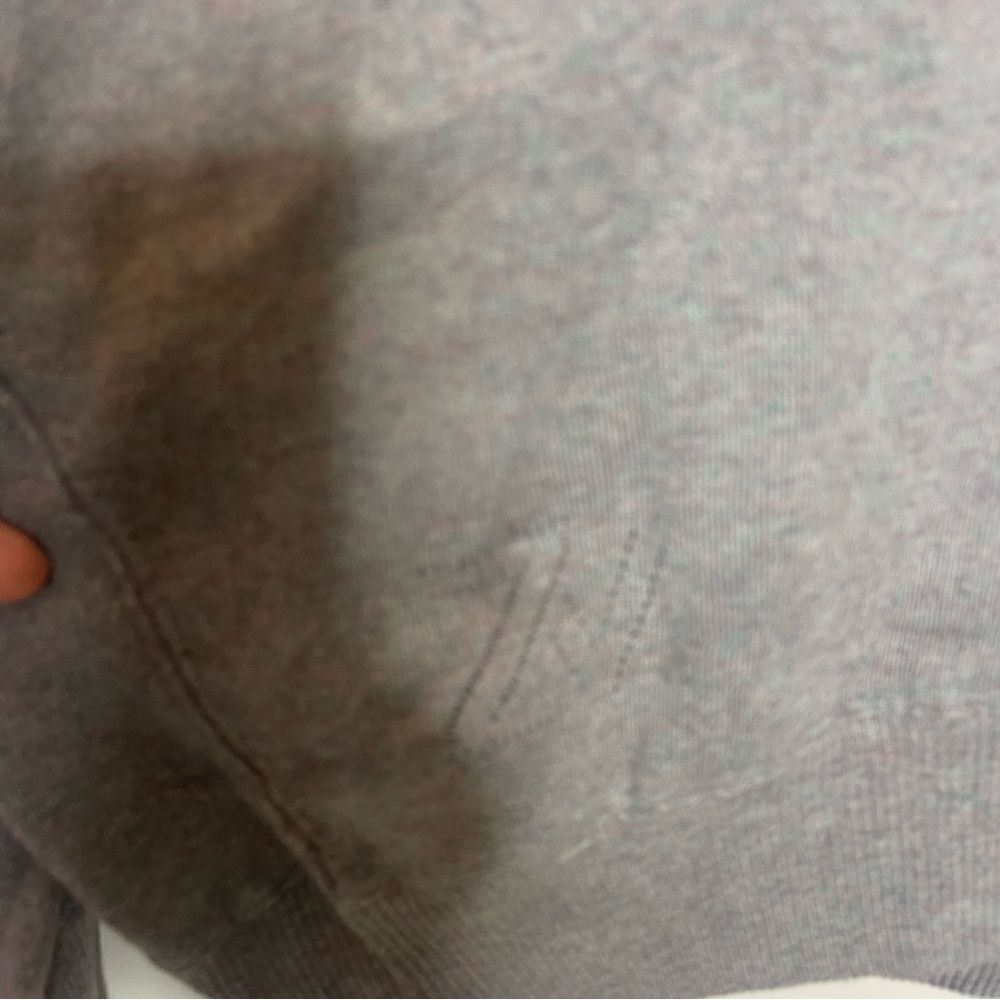 ZADIG & VOLTAIRE Brumy V-Neck Sweater Slub Cotton Gray Size Small - Picture 4 of 12